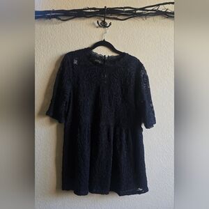 🌙 2/$25 Torrid🌙 Torrid DEADSTOCK - 5+ YRS nwot Babydoll Lace Peplum Top